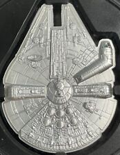 Moneda Halcón Milenario 2022 3 OZ 999 Plata Fina NIUE Star Wars Han Solo ¡Masticable! segunda mano  Embacar hacia Argentina