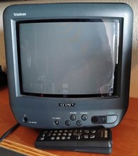 TV colorida vintage Sony Trinitron 9" KV-9PT60 e controle remoto CRT jogos retrô funciona bem comprar usado  Enviando para Brazil