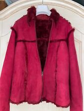 Giacca pelliccia bordeaux usato  Lecce