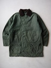 Jaqueta encerada vintage tamanho XL verde forrada feita na Inglaterra colarinho de veludo verde comprar usado  Enviando para Brazil