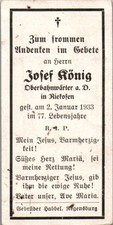 Sterbebild josef könig gebraucht kaufen  Singen (Hohentwiel)