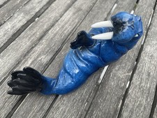 Estatueta Kitty’s Critters Waldo Walrus escultura APOSENTADA azul estado A+! EX! comprar usado  Enviando para Brazil