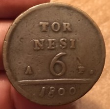 Tornesi 1800 regno usato  Olbia