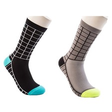 2 pares de meias de ciclismo profissional bicicleta de estrada ciclismo esportes tornozelo preto cinza comprar usado  Enviando para Brazil
