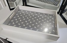 white shabby chic tray for sale  KEIGHLEY