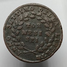 Tornesi 1799 repubblica usato  Villaricca