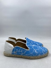 Espadrille de lona Christian Louboutin azul com estampa de água M 12 comprar usado  Enviando para Brazil