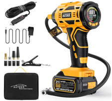 Compressor de ar portátil, bomba portátil 21V recarregável alimentada por bateria 180PSI, usado comprar usado  Enviando para Brazil