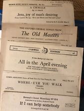 Choral music miscellaneous for sale  OTLEY