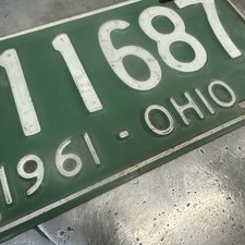 1961 ohio license for sale  Carroll