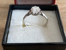 Bague solitaire platine d'occasion  Marseille XI