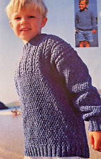 Knitting pattern boys for sale  BRIGHTON
