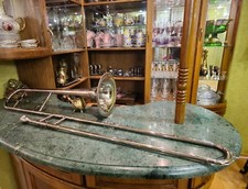 Vintage Trombone Níquel Orfeu Latão Kiev Ucrânia 1969 #346 Estojo Bocal, usado comprar usado  Enviando para Brazil
