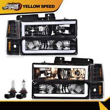 Ajuste para 88-98 Chevy GMC Sierra C/K Silverado preto tubo de LED farol comprar usado  Enviando para Brazil
