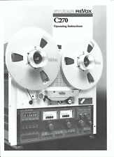 Revox bedienungsanleitung user gebraucht kaufen  Salzgitter