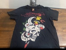Usado, Camisa gráfica masculina Ed Hardy Death or Glory caveira grande Y2K Christian Audigier comprar usado Usado, Camisa gráfica masculina Ed Hardy Death or Glory caveira grande Y2K Christian Audigier comprar usado  Enviando para Brazil