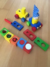 Haba holzeisenbahn set gebraucht kaufen  Ober-Mörlen