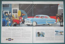 1953 Chevrolet estampa anúncio azul Bel Air sedã 4 portas comprar usado  Enviando para Brazil