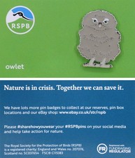 Rspb pin badge for sale  SANDY