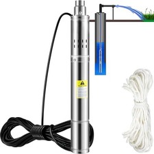 Używany, VEVOR Pompa d'Acqua Sommersa 550W 35L/min in Acciaio Inox Prevalenza Max. 108 m na sprzedaż  Wysyłka do Poland