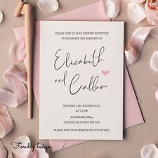 Personalised wedding invitatio for sale  CONSETT