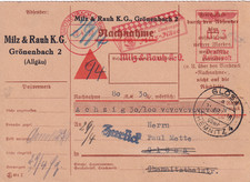 Nachnahme grönenbach 1937 gebraucht kaufen  Einbeck