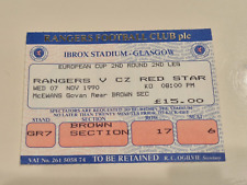 Ticket stub european for sale  MANCHESTER