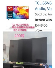 Tcl 65c645k qled for sale  BRISTOL