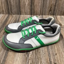 Tênis masculino True Linkswear PHX couro verde branco golfe atlético sem cravos 11 M comprar usado  Enviando para Brazil