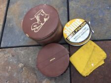 BOOT SHINE KIT Funda de piel vintage fabricada en Austria Brush Cloth y Tin ❤️j8 segunda mano  Embacar hacia Mexico