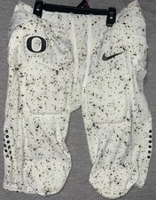 Pantalones de fútbol americano Nike 2021 Oregon Ducks Pe Game Worn con cáscara de huevo moteada con almohadillas segunda mano  Embacar hacia Mexico