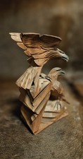Steinadlerpaar skulptur handge gebraucht kaufen  Bad Camberg