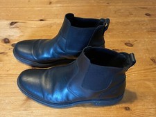 Mens black leather for sale  PAIGNTON