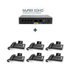 Sistema telefónico IP Yeastar MyPBX SOHO *nuevo + 6x teléfonos Gigaset DE410 VoIP *ref segunda mano  Embacar hacia Mexico
