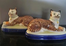 Pair vintage staffordshire for sale  NORTH BERWICK