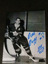 Foto autêntica autografada à mão de DICK DUFF 4X5 - JOGADOR DE HÓQUEI HOF NHL comprar usado  Enviando para Brazil