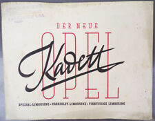 Old brochure opel d'occasion  Expédié en Belgium