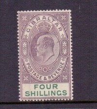 Gibraltar 1904 edvii for sale  CHARD