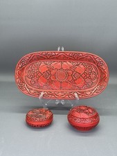Chinese cinnabar style for sale  HORLEY