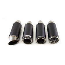 Silenciador de escape universal para motocicleta 51mm 2" pontas traseiras de fibra de carbono comprar usado  Enviando para Brazil