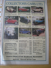 Collectors cars ltd for sale  BRISTOL