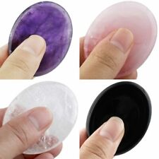 Cristal de cura oval polegar pedra preocupação bolso palma pedra chakra meditação reiki comprar usado  Enviando para Brazil