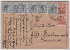 Sbz zehnfachfrankatur postkart gebraucht kaufen  Sögel