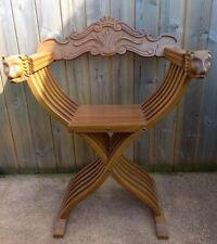 Vintage savonarola throne for sale  CULLOMPTON