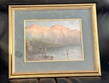 Old landscape watercolor for sale  Bronx