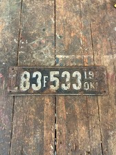 1925 oklahoma license for sale  Seminole