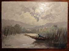 Dipinto olio masonite usato  Roma