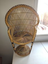 Vintage rattan peacock for sale  Denver