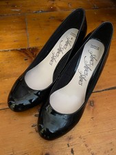 black patent kitten heel shoes for sale  BROMLEY