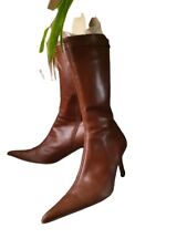 Bottines cuir camel d'occasion  Mondoubleau